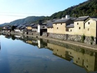 宿場町・平福/川端風景