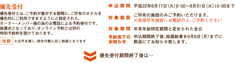 優先受付